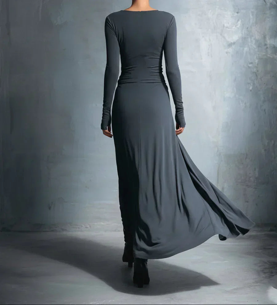 Naiara ❘ Abito maxi con nudo lateral