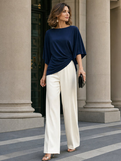 Gabriela | Completo di Blusa Drapeada e Pantaloni Ancho