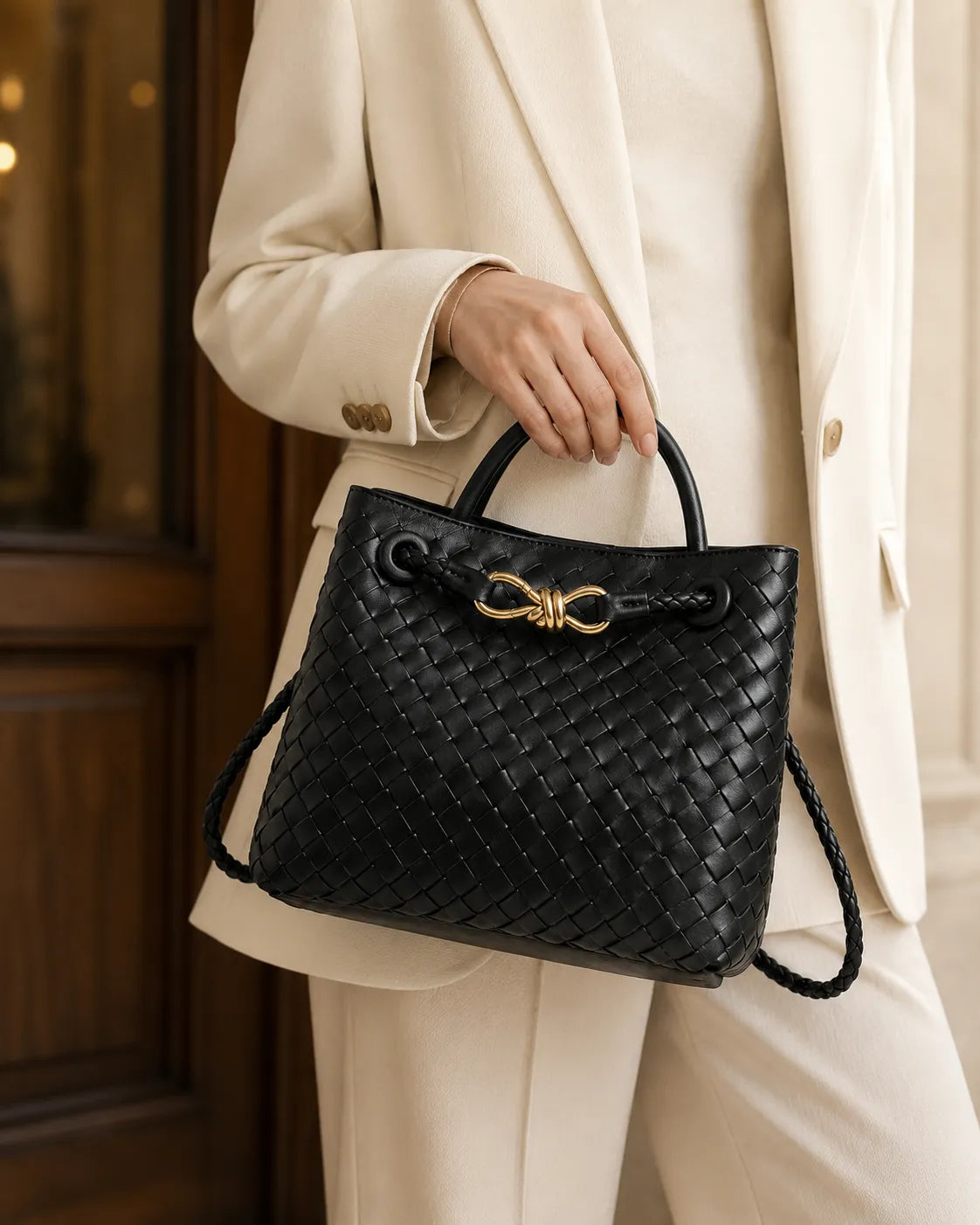 Inaya | Borsa a Mano Intrecciata