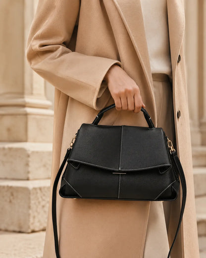 Runa | Borsa Satchel a Pieghe Scolpite
