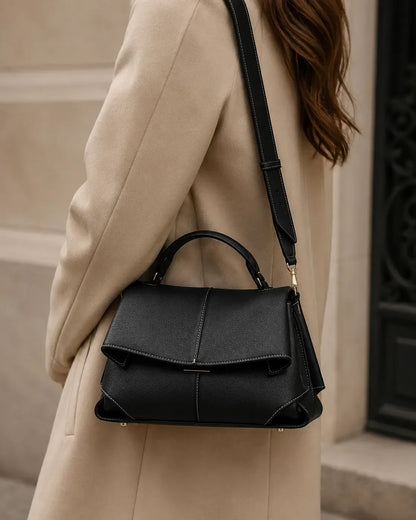 Runa | Borsa Satchel a Pieghe Scolpite