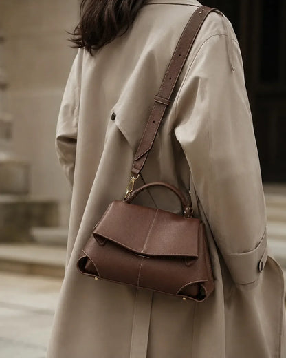 Runa | Borsa Satchel a Pieghe Scolpite