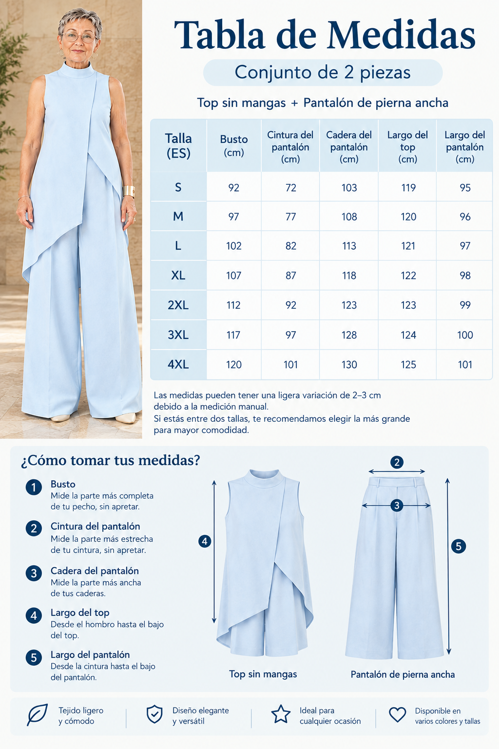 Completo con gilet lungo asimmetrico e pantaloni ampi | Alessia Velluti