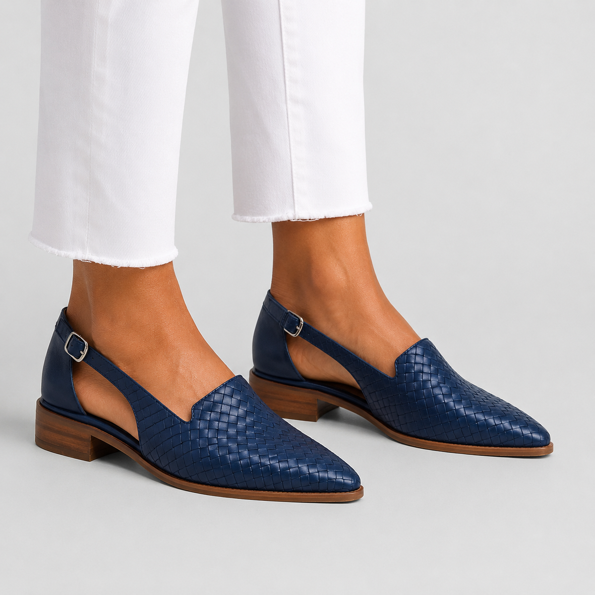 Simone | Mocassini Intrecciati Slingback