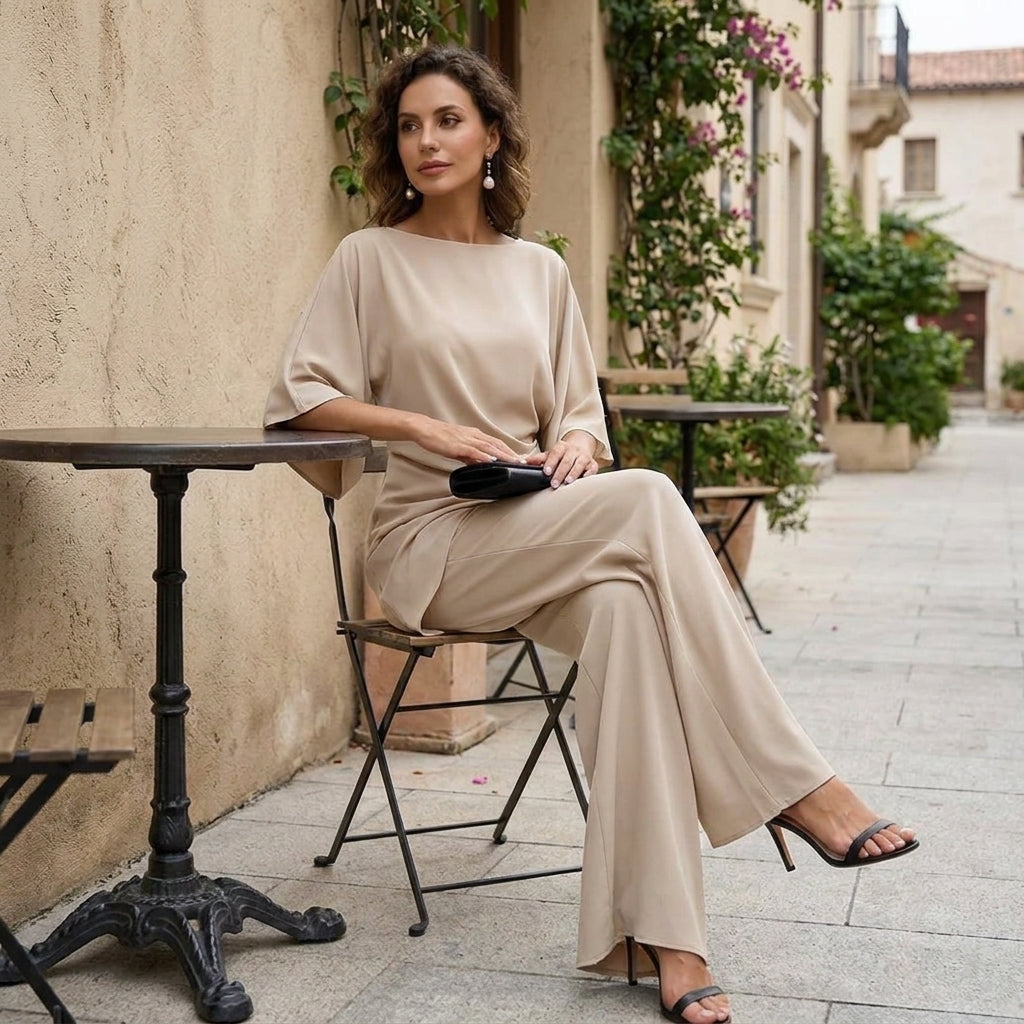 Gabriela | Completo di Blusa Drapeada e Pantaloni Ancho