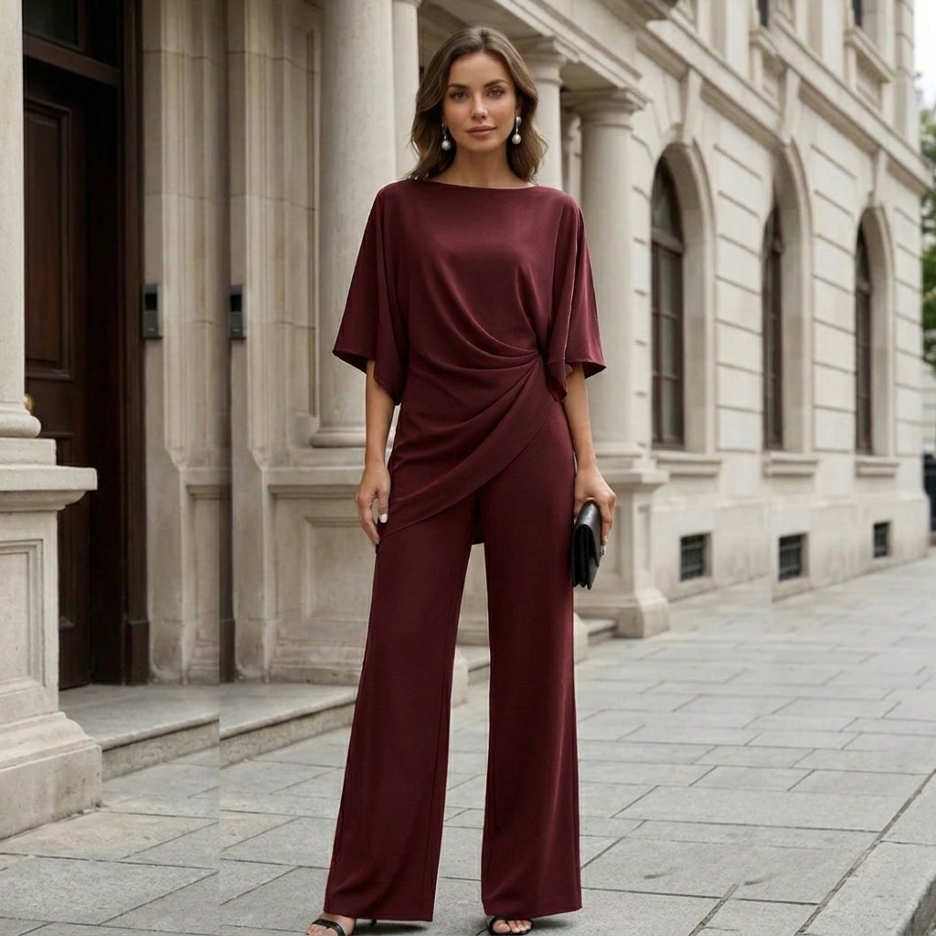 Gabriela | Completo di Blusa Drapeada e Pantaloni Ancho