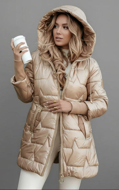 Cappotto trapuntato con cappuccio - Alessia Velluti