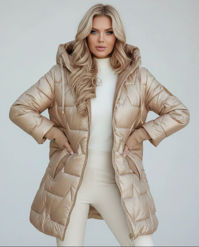 Cappotto trapuntato con cappuccio - Alessia Velluti