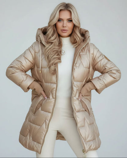 Cappotto trapuntato con cappuccio - Alessia Velluti