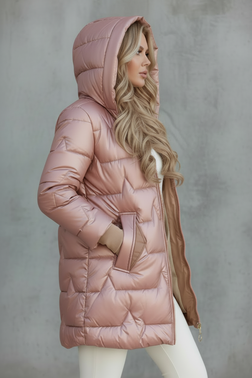 Cappotto trapuntato con cappuccio - Alessia Velluti