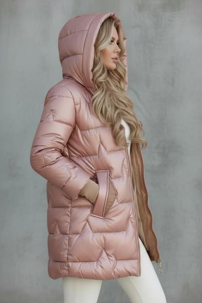 Cappotto trapuntato con cappuccio - Alessia Velluti