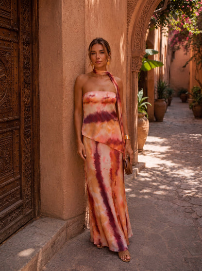 ISABEL | ABITO LUNGO STAMPATO