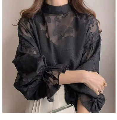 Talía | Blusa di Manica Lunga con Stampato Floreale