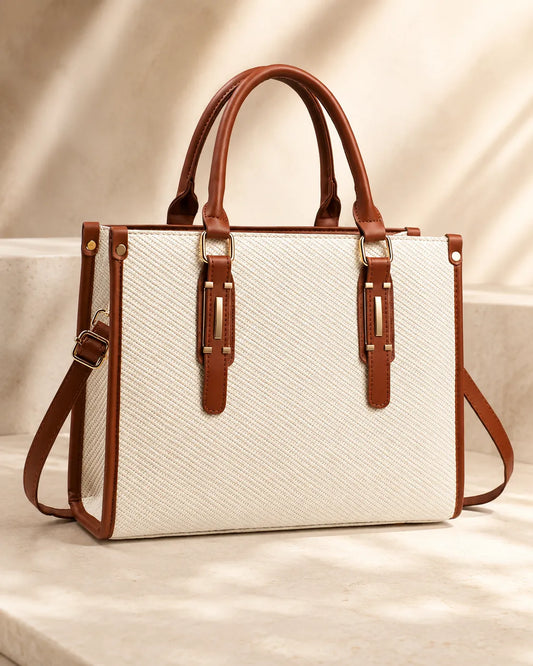 Marit | Borsa Satchel in Texture Intrecciata