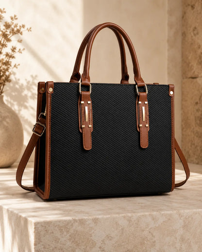 Marit | Borsa Satchel in Texture Intrecciata