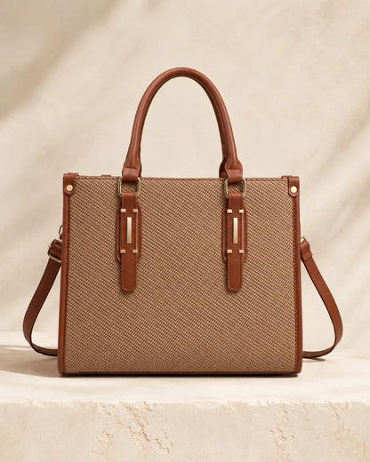 Marit | Borsa Satchel in Texture Intrecciata