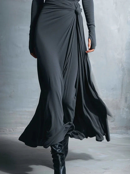 Naiara ❘ Abito maxi con nudo lateral