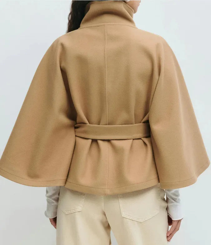 Gudrun | Giacca a mantella con cintura e collo alto | Alessia Velluti