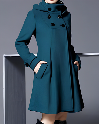 Ingebritt | Cappotto svasato con cappuccio | Alessia Velluti