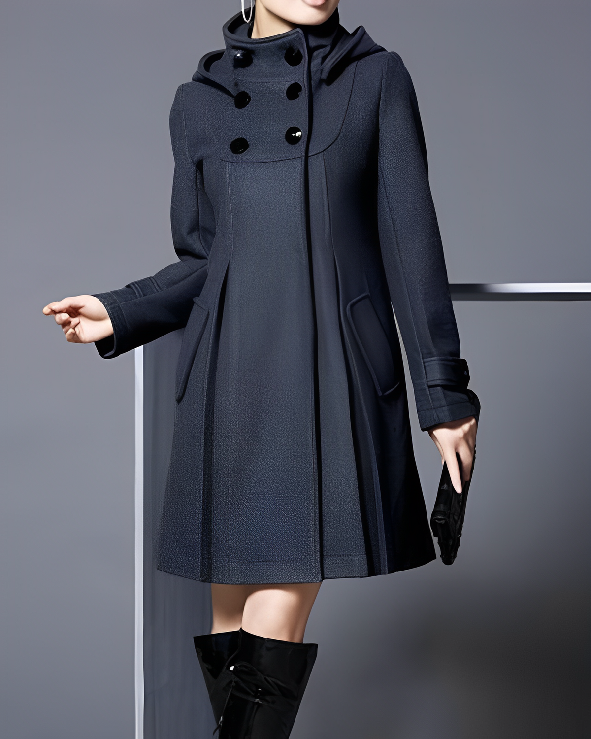Ingebritt | Cappotto svasato con cappuccio | Alessia Velluti