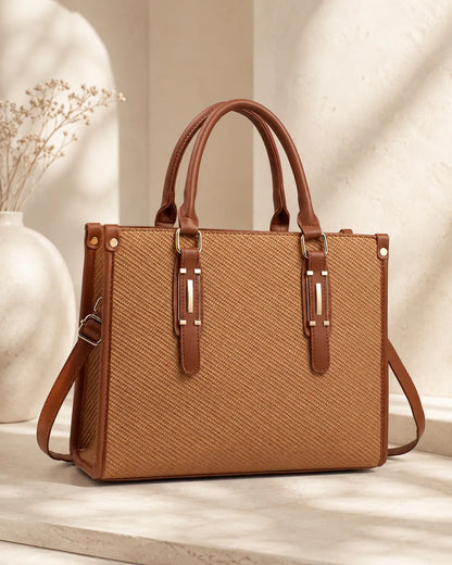 Marit | Borsa Satchel in Texture Intrecciata