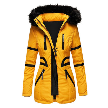 Celeste | Parka invernale con cappuccio e bordo effetto pelliccia - Alessia Velluti