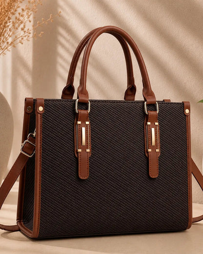 Marit | Borsa Satchel in Texture Intrecciata