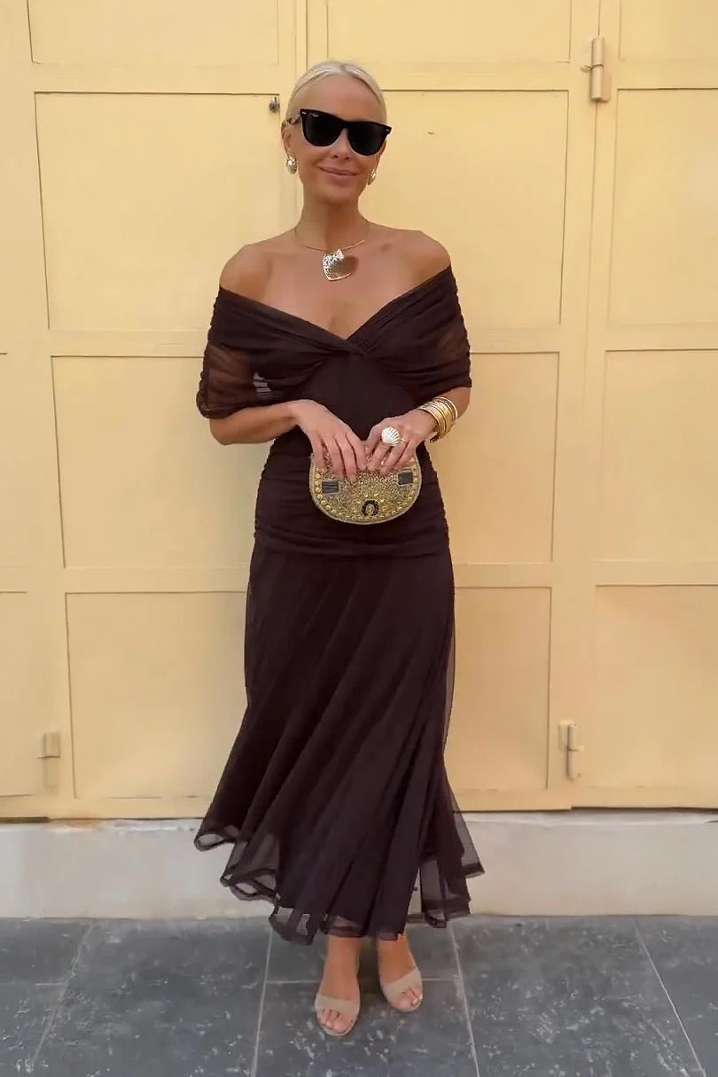 Lydia | Abito Maxi Off Shoulder
