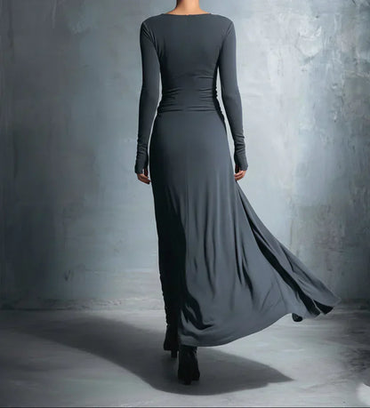 Naiara ❘ Abito maxi con nudo lateral