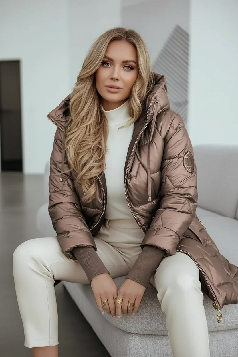 Cappotto trapuntato con cappuccio - Alessia Velluti