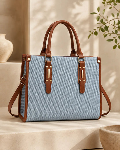 Marit | Borsa Satchel in Texture Intrecciata